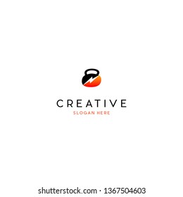 Burble Power Energy Bolt Creative Vector Logo