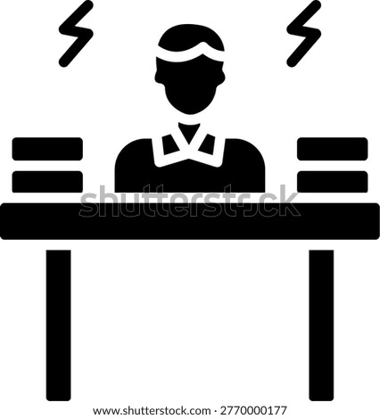 Burden Line Icon Vector Design