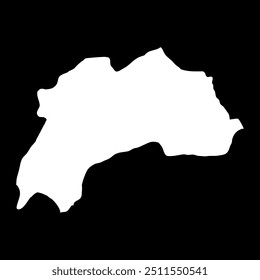 Burdur province map, administrative divisions of Turkey. Vector illustration.
