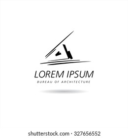 Bureau of architecture. Vector logo concept design