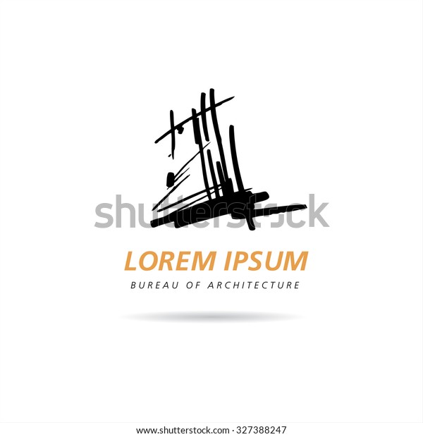 Bureau Architecture Vector Logo Concept Design Stock Vector Royalty Free 327388247