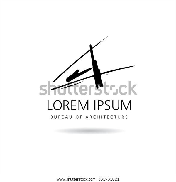 Bureau Architecture Vector Logo Concept Design Stock Vector Royalty Free 331931021