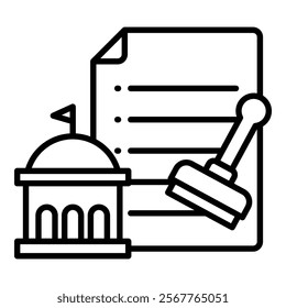Bureaucracy Icon Element For Design