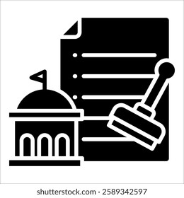 Bureaucracy Icon Element For Design
