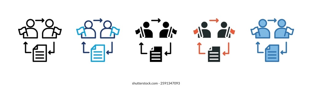 Bureaucracy Icon Element For Design