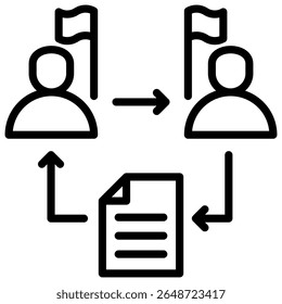Bureaucracy Icon Element For Design