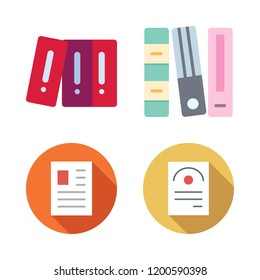 bureaucracy icon set. vector set about archives and file icons set.