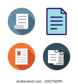 bureaucracy icon set. vector set about files and file icons set.