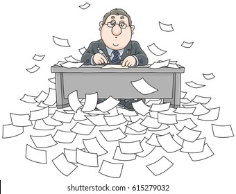 Bureaucrat With Documents