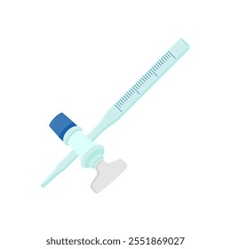 Burette Flat Icon, Vector illustration