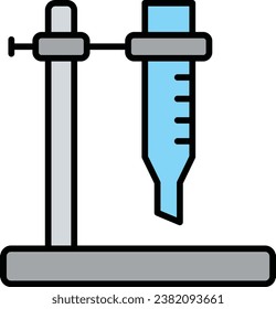 Burette vector icon. Can be used for printing, mobile and web applications.