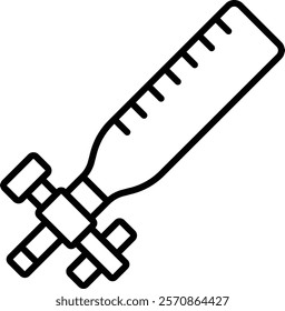 Burette vector icon. Can be used for printing, mobile and web applications.