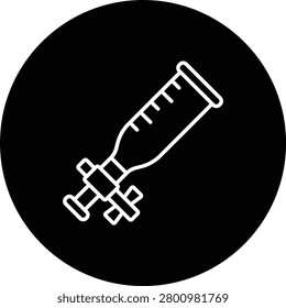 Burette vector icon. Can be used for printing, mobile and web applications.