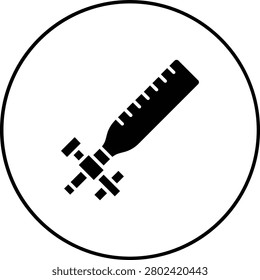 Burette vector icon. Can be used for printing, mobile and web applications.