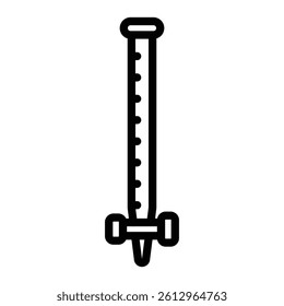 Burette Vector Line Icon Design