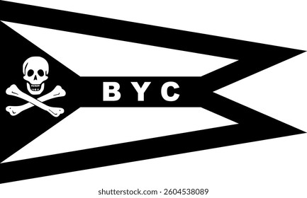 Burgee of Buccaneer Yc (Alabama) High Quality Flag Clipart, Flag Icon, Vector Illustration, Premium Quality Digital Download
