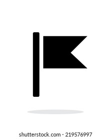 Burgee flag icon on white background. Vector illustration.
