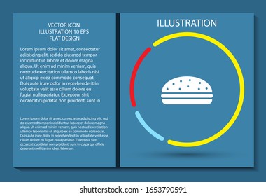 Burgeicon, burgevector vector icon , lorem ipsum Flat design