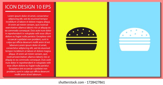 Burgeicon, burgevector vector icon , lorem ipsum Flat design