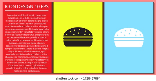 Burgeicon, burgevector vector icon , lorem ipsum Flat design