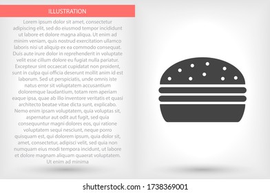 Burgeicon, burgevector vector icon , lorem ipsum Flat design
