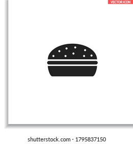 Burgeicon, icono del vector del burgevector, lorem ipsum Diseño plano