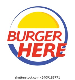 Burger Abstract logo attractive for all burger stores