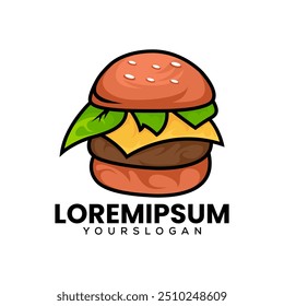  burger abstract logo design  vector 