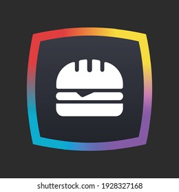 Burger - App Icon Button