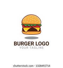 Burger App Logo Design Vector Template