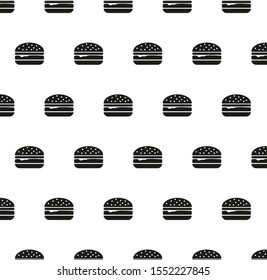 burger background Seamless. food background vector black 