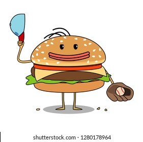 burger baseball player