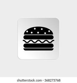 burger  - black vector icon