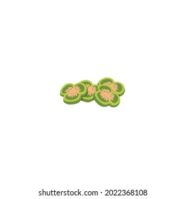 burger bread salad cheese and mustard simple vector art