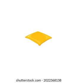 burger bread salad cheese and mustard simple vector art