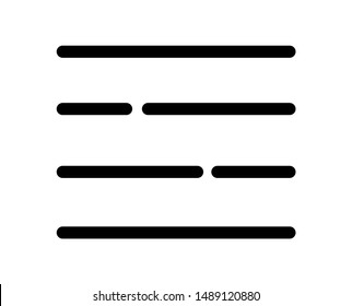 burger button icon, line style, vector graphic, mobile icon