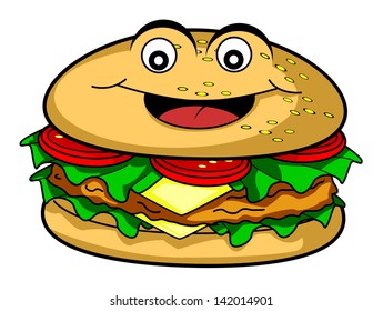 Burger cartoon