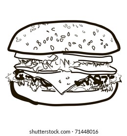 burger cartoon