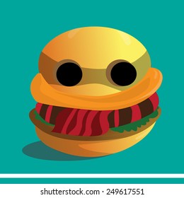 BURGER CARTOON DESIGN