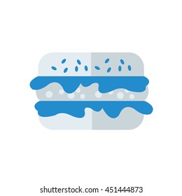 burger cartoon icon 