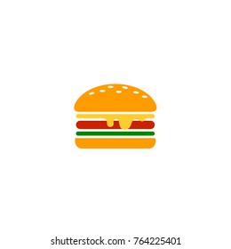 Burger Cartoon Logo