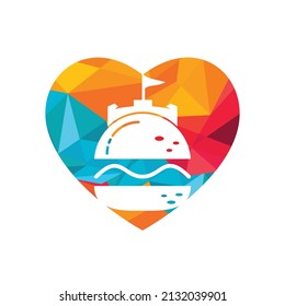 Burger castle vector logo design. Fort burgher logo design.	