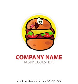 Burger character Logo
