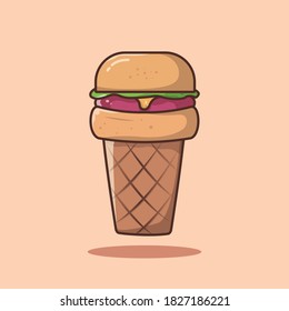 Burger mit Logo für die Konusgrafik