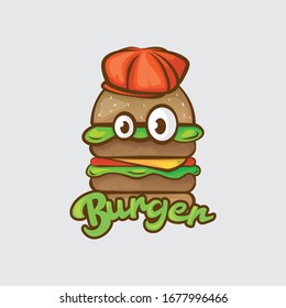 Burger Cool Logo Unique Design