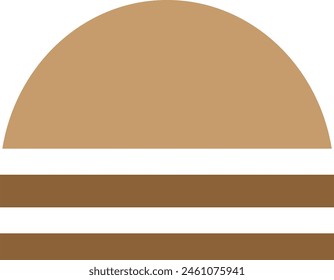 Burger design, burger with drink icon.