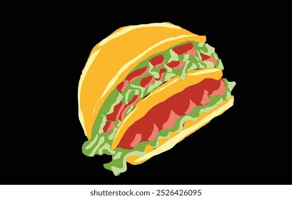 Burger Design Illustration vector eps format. hand drawn fast food burger