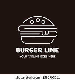 Burger Elegant Minimalist Logo Template