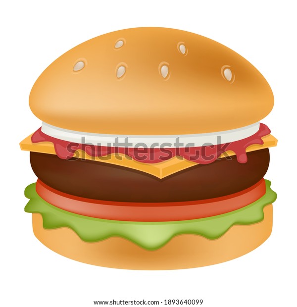 ハンバーガー絵文字のベクター画像デザイン qファストフードアートイラスト ハンバーガー バーベキューステーキハウス製品 のベクター画像素材 ロイヤリティフリー