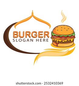 Burger Fast Food Creative Logo Design
Vector Illustration